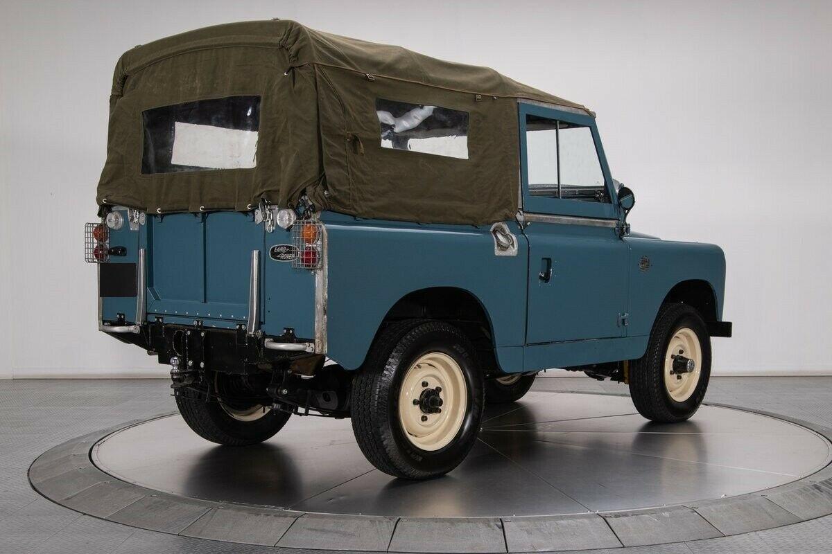 1964 land rover series iia blue suv 4 cylinder 4 speed manual