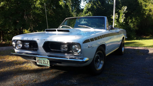 1967 plymouth barracuda convertible 340 cid