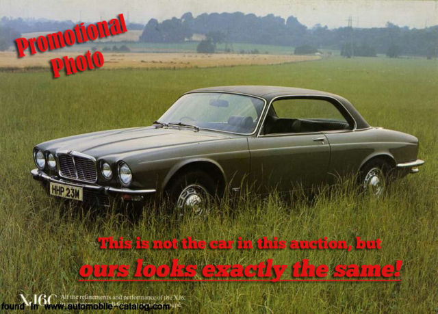 1975 jaguar xj6c rare coupe version of the 4dr - olive green/brown-black