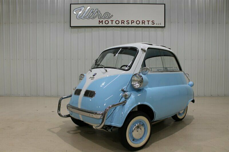 1958 bmw isetta 21178 miles blue 4 speed manual
