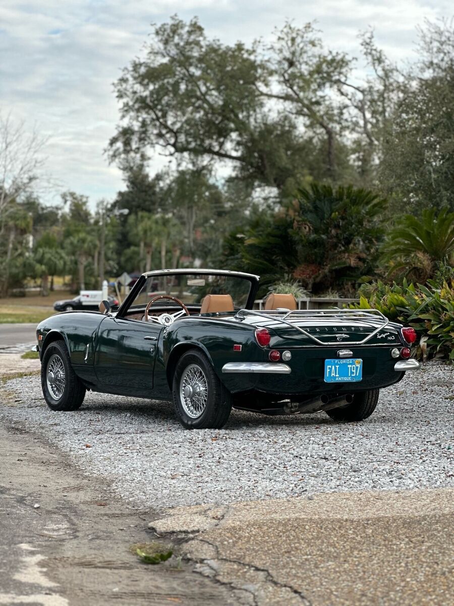 1969 triumph spitfire mk iii convertible green rwd manual