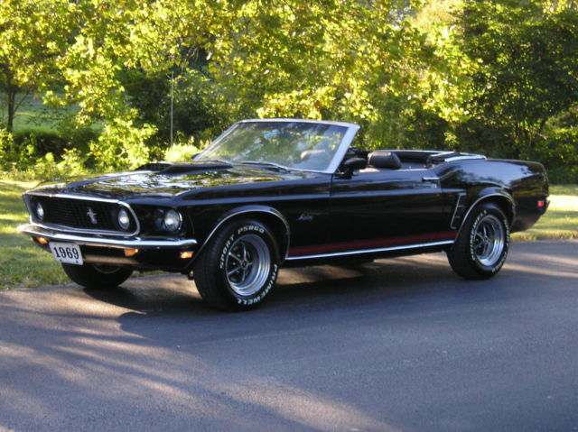 1969 mustang convertible! raven black! v/8! restored 2 owner! 61k miles! must c