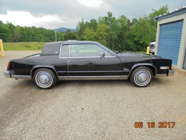 1979 original black cadillac eldorado 2 door coupe red leather interior
