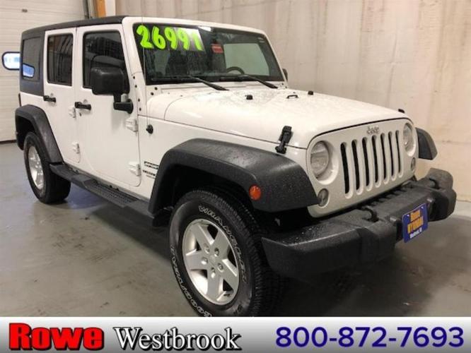 2014 jeep wrangler unlimited sport 4x4 sport 4dr suv for sale in westbrook, maine