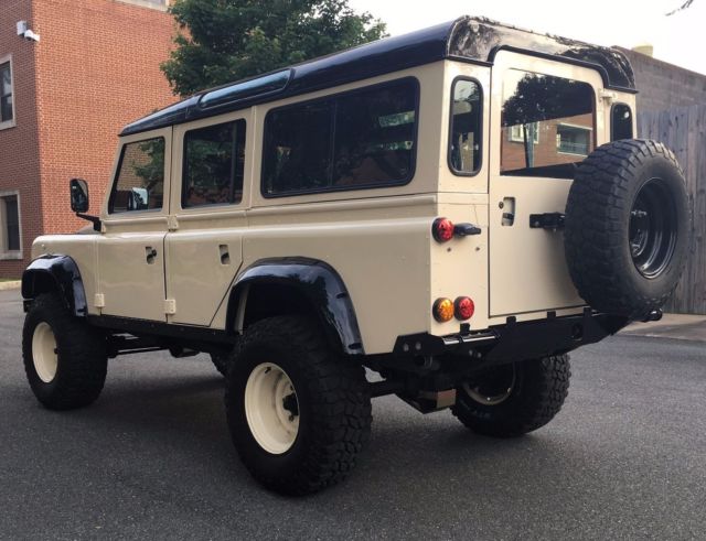 restored 1985 land rover defender 110