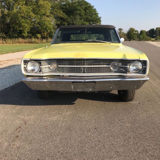 1968 dodge dart gt convertible factory yellow v8 car project car priced to sell