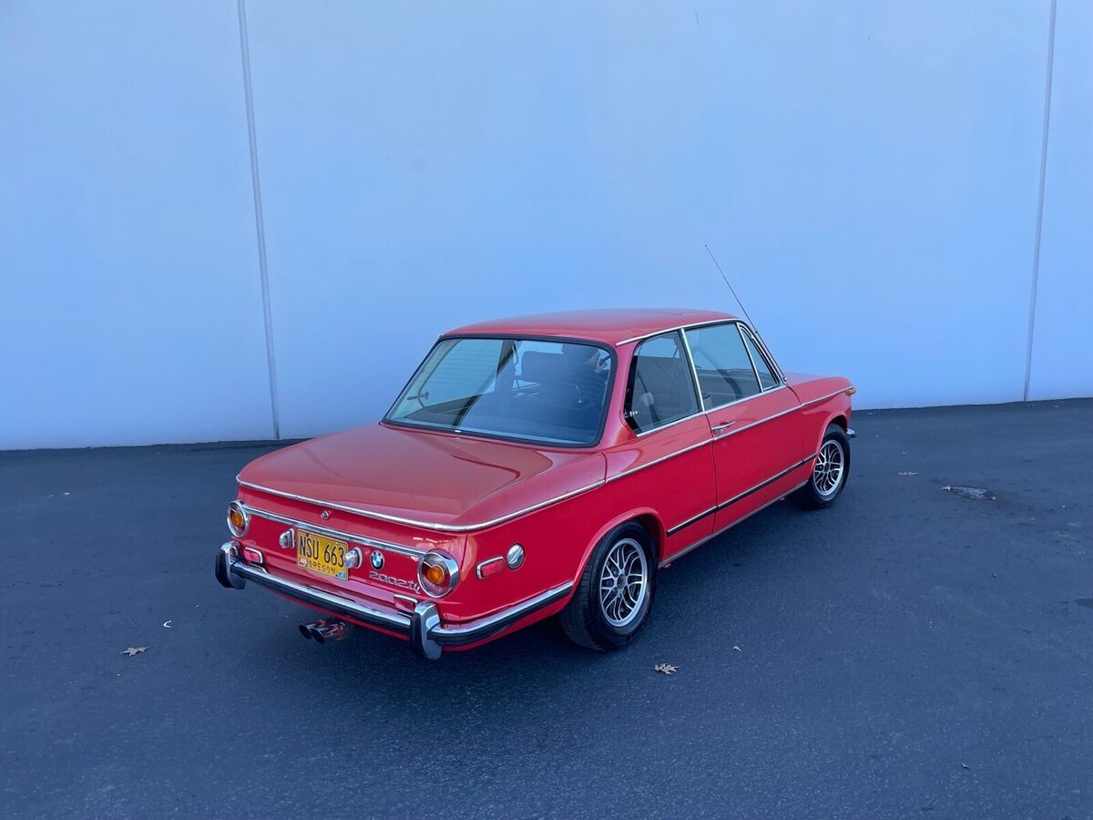 1973 bmw 2002 tii coupe red 2dr