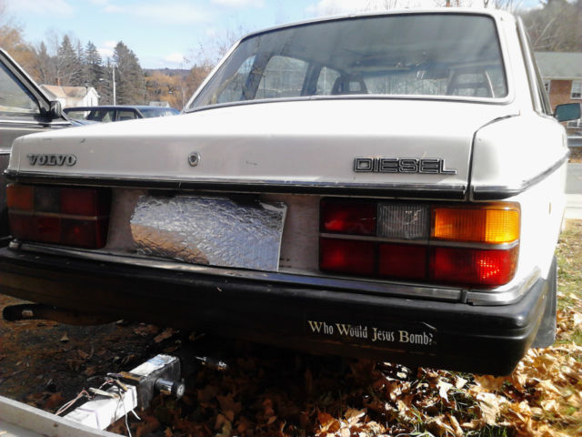 1983 volvo 244 diesel sedan-with veg oil conversion installed- unique multi-fuel