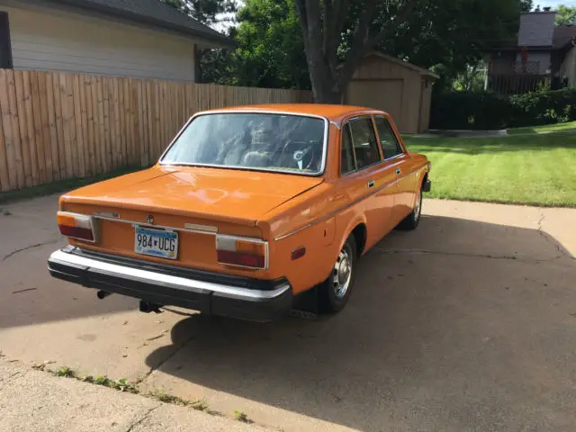 1974 volvo 144 4-door sedan orange 140 142 145 240 price reduced