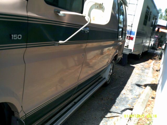 all original 89k! 89 ford camper van conversion van hitop extra long no reserve!