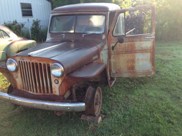 jeep willis truck rare ( push button ( inside ) doors 1948/49 one seat model