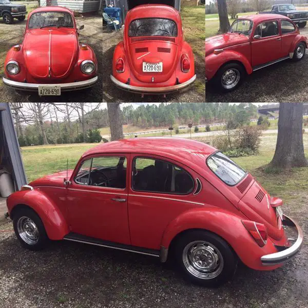 1971 vw super beetle all original "rare factory air 61k also new 60g compressor!