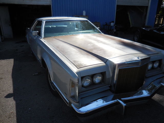 1979 lincoln continental,collector series,leather,pwr everything,silver w/blue
