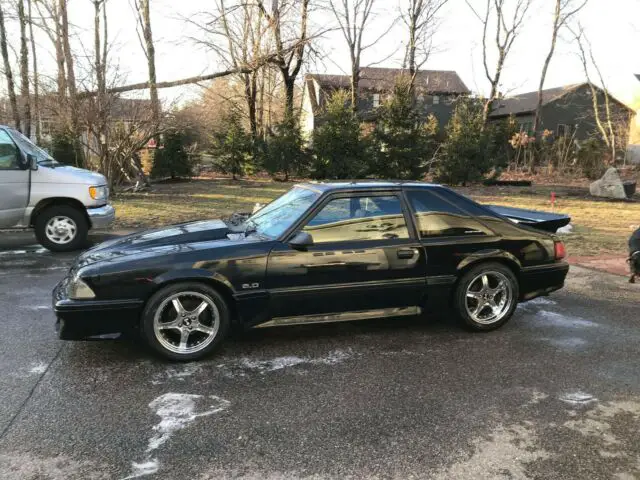 1992 mustang gt black on black procharger tremec 90k original miles no reserve!