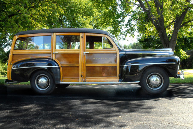 1948 ford model 79 deluxe station wagon..no reserve.. woody woodie columbia rear