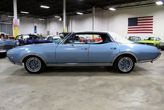 1969 oldsmobile cutlass supreme 25191 miles blue sedan 350ci v8 3 speed automat