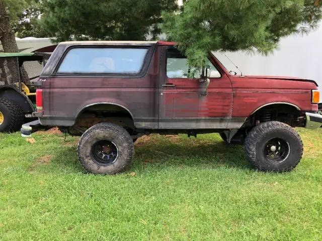 1990 ford bronco eddie baurer edition lifter awesome running 5.0