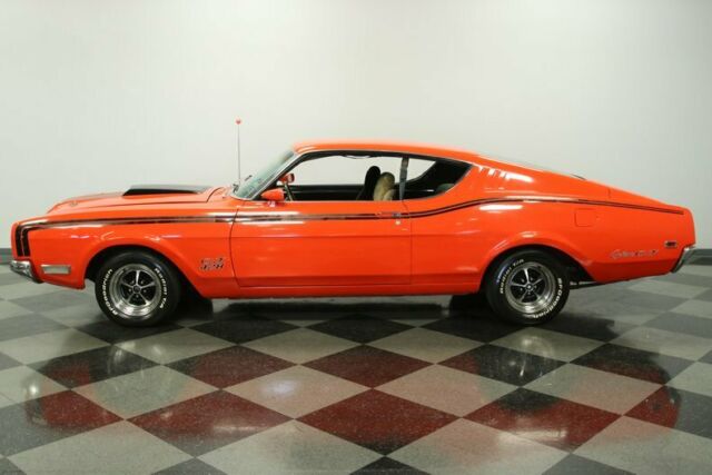 classic vintage chrome fomoco bbf competition orange cloth interior