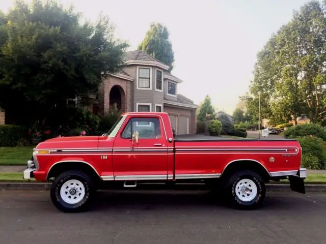 1976 ford f-250 xlt ranger 4x4 factory lifted highboy f350 f150 super-duty truck
