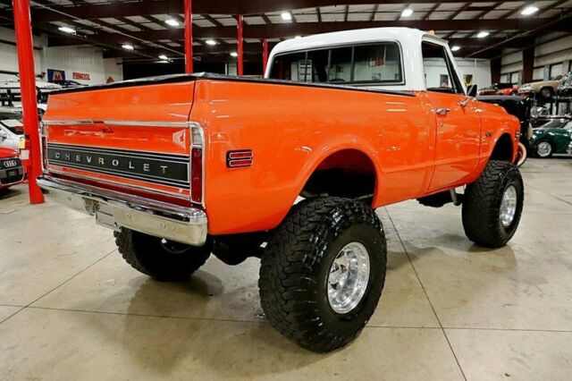 1969 chevrolet c-10 4x4 97985 miles orange pickup truck 454ci v8 automatic