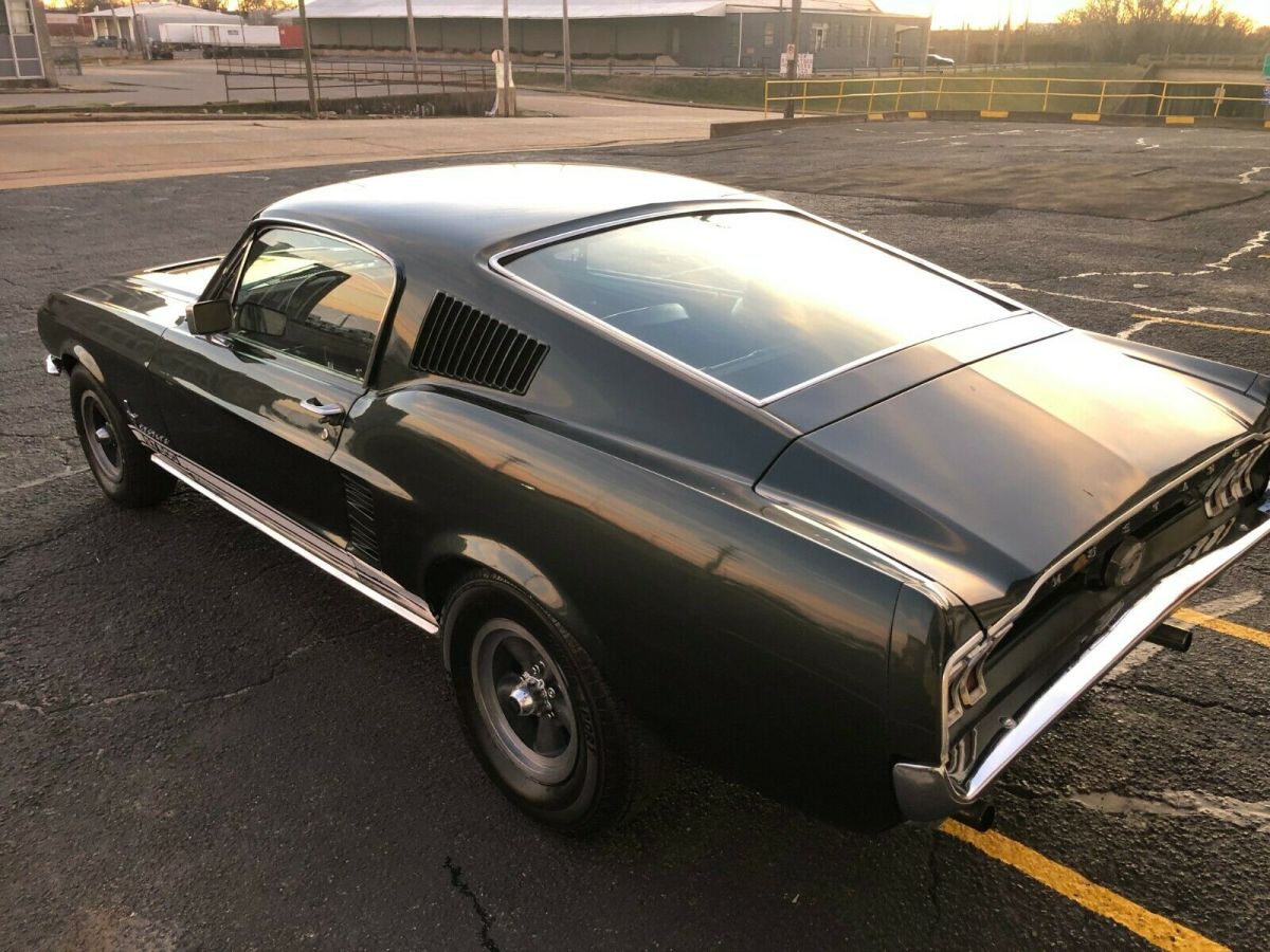 1967 ford mustang fastback dark moss green