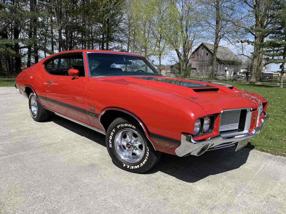 1972 oldsmobile 442 sportscar red rwd automatic 442