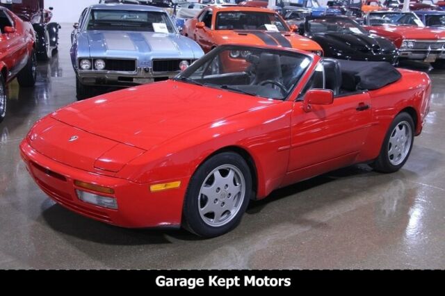 1990 porsche 944 s2 cabriolet india red convertible 3.0l 4-cylinder 101416 miles
