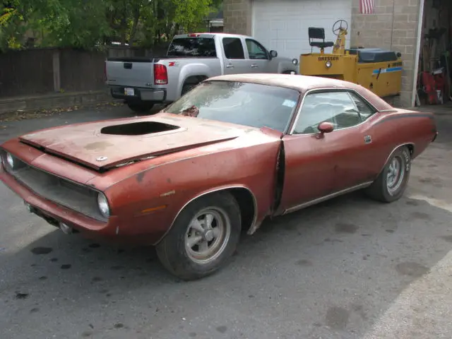1970 plymouth cuda 440 6-pack, auto, all original matching number barn find