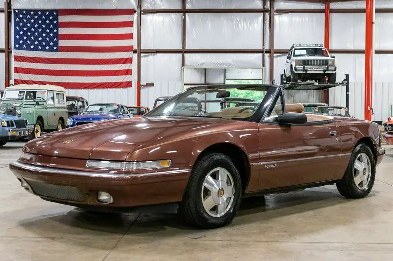 1990 buick reatta 63428 miles burgundy metallic convertible 3.8l 6cyl automatic