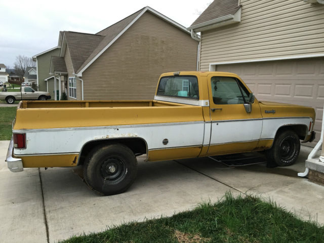 1973 chevrolet chevy c-10 c10 cheyenne gmc 2wd long bed pickup pick up truck