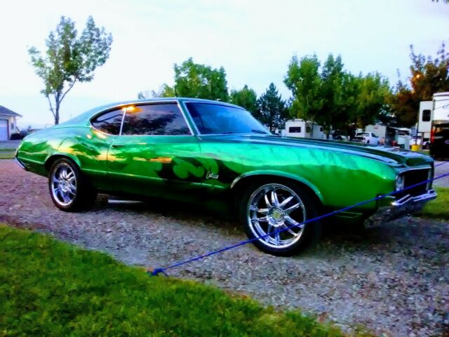 1970 oldsmobile cutlass green rwd automatic