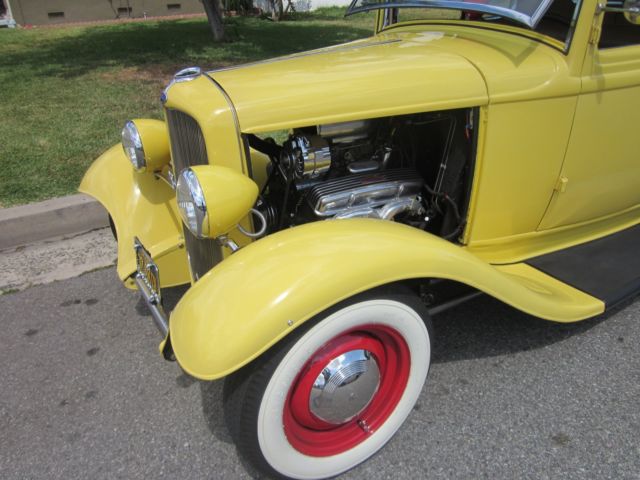 hotrod 1932 ford five window coupe all steel body