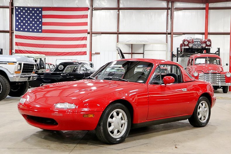 1990 mazda miata 55463 miles red hardtop 4-cylinder manual