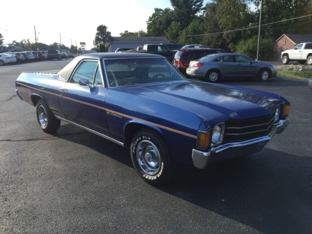 1972 chevrolet el camino barn find v8 sb 4bbl runs and drives good