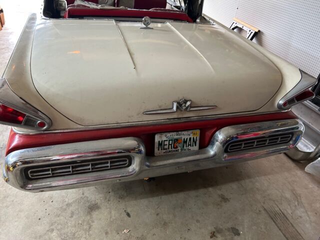 1957 mercury montclair convertible red rwd automatic red white