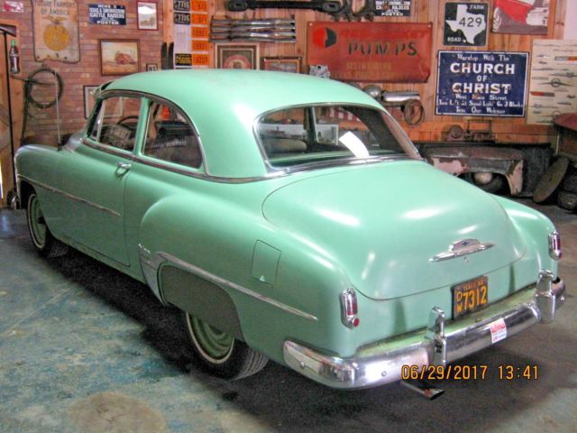 1952 chevy 2 dr. original barn find great patina no reserve survivor low miles