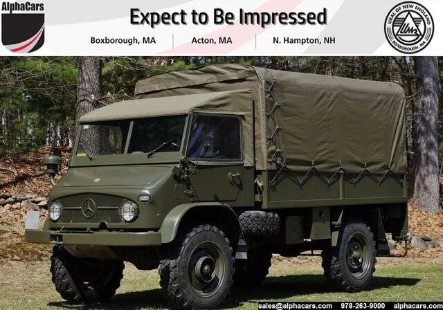 1969 mercedes-benz unimog 404 swiss army troop carrier