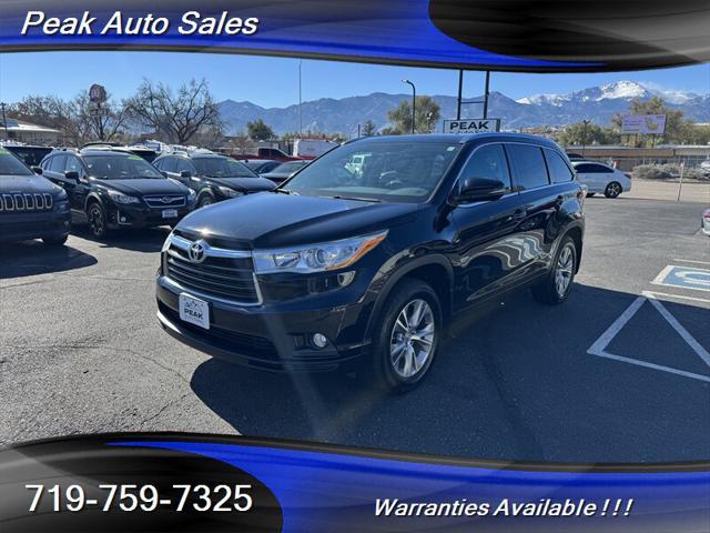 2014 toyota highlander xle