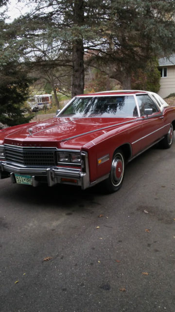 1978 cadillac eldorado biarritz, excellent condition, 122,000 miles, bright red