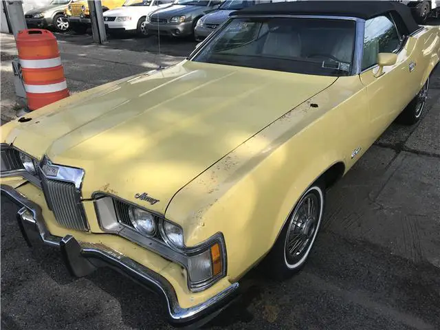 1973 cougar xr7 d3 86,787 miles yellow convertible 351 collector classic