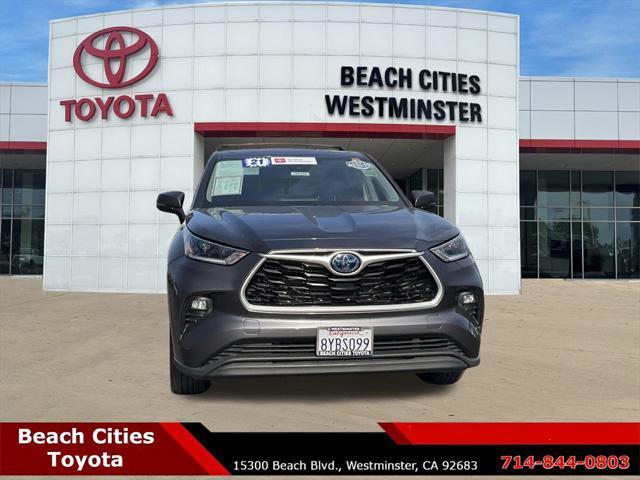 2021 toyota highlander hybrid le