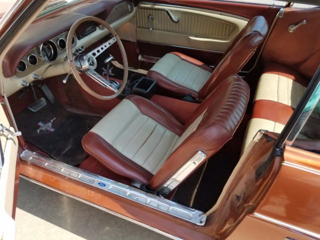 1966 mustang coupe with pony interior