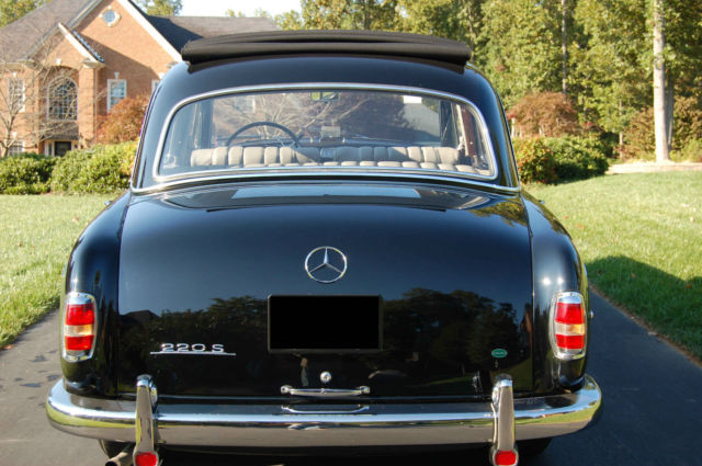1958 mercedes benz 220s - ponton - with webasto roof - completely refurbished