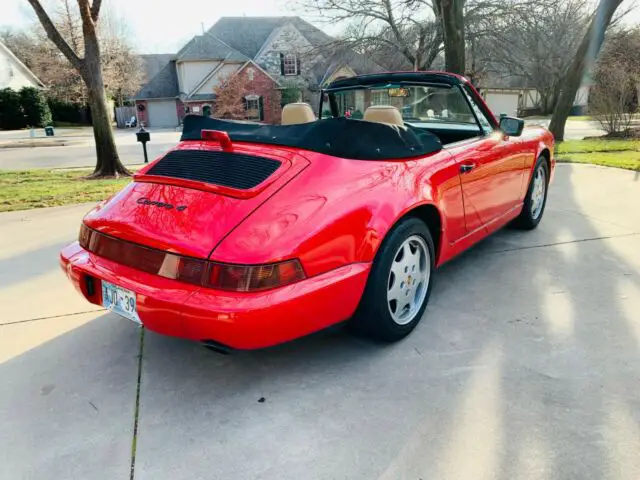 1991 porsche 911 carrera 4 cabriolet clean history low miles perfect car awd c4