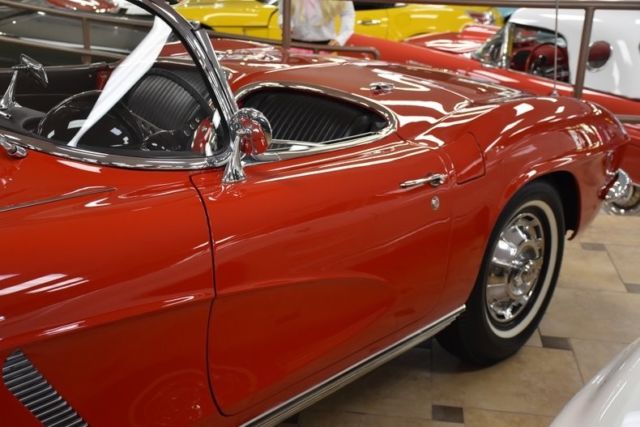 1962 chevrolet corvette fuelie 0 roman red 327c.i. 4-speed manual