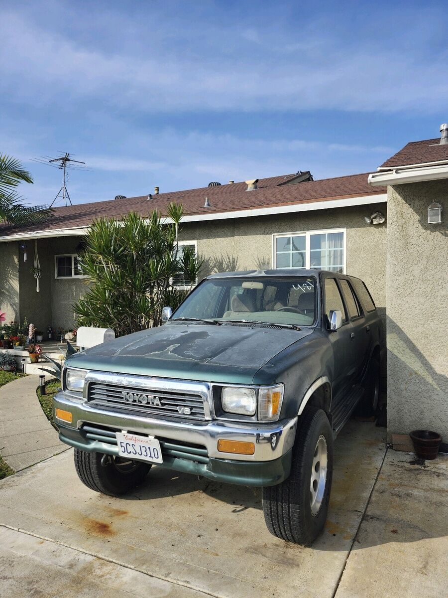 1990 toyota 4runner green 4wd automatic vn39 sr5