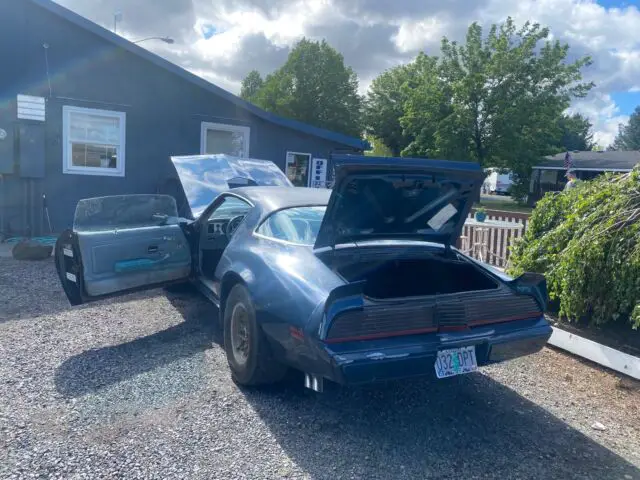 1979 pontiac firebird coupe blue rwd automatic trans am