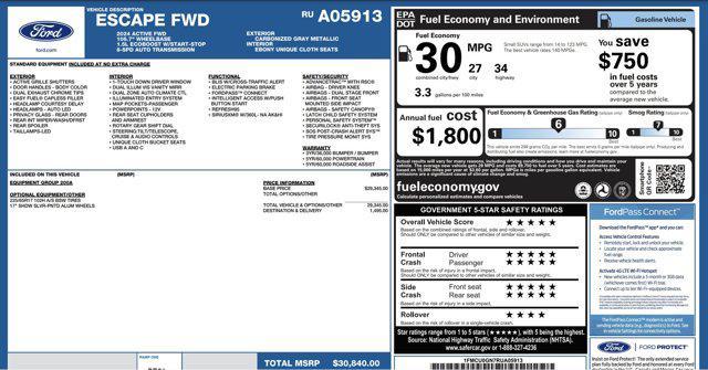 2024 ford escape active