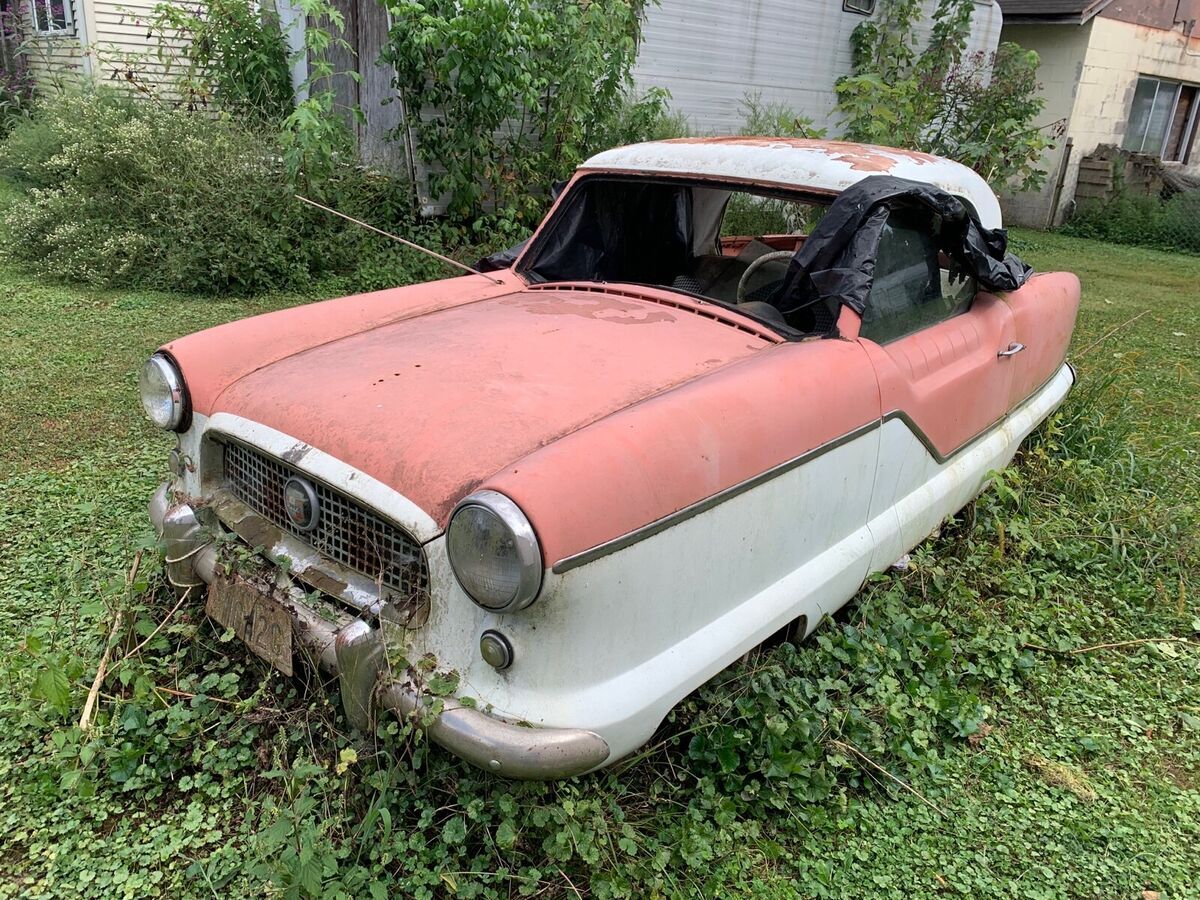 1955 nash metropolitan convertible orange fwd automatic