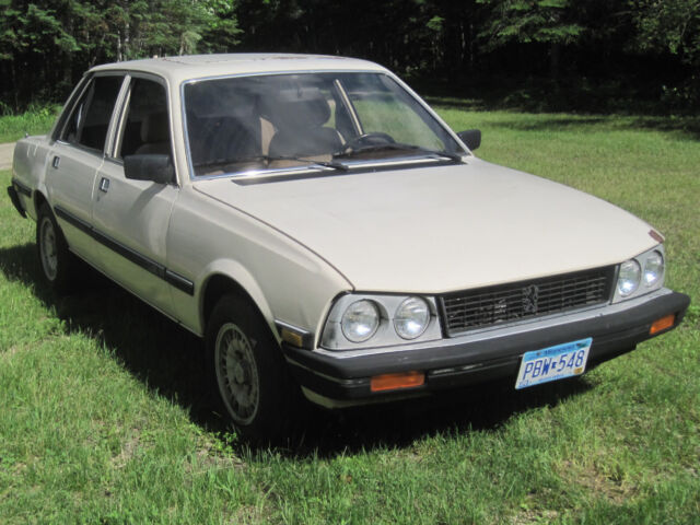 1983 peugeot 505 turbo diesel 4 door sedan 5 speed manual - vintage classic!